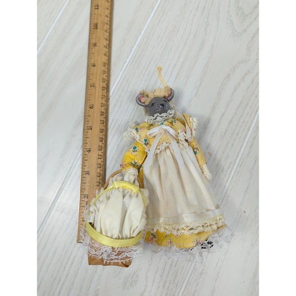 Ducks and Friends Mama Precious Mouse yellow dress Gray porcelain head baby - Picture 11 of 13
